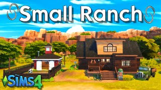 Sims 4 Horse Ranch Speed Build  Small Ranch  No CC [upl. by Saticilef]