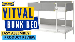 IKEA Vitval bunk bed Assembly Instructions and Product Review  Easy DIY bunk bed [upl. by Yusem]