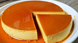 SUB 3 Ingredients❗Homemade Leche Flan  No Oven No Bake No Mixer No Condensed Milk [upl. by Hedley]