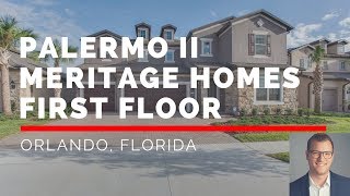 Palermo II Meritage Homes First Floor Tour [upl. by Madalena827]