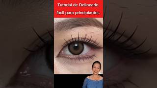 Tutorial de delineado para principiantes DelineadoPerfectoTrucoDeBellezaMaquillajeCreativo [upl. by Amero410]