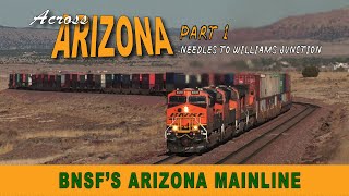 Across Arizona Part 1 BNSFS ARIZONA MAIN LINE [upl. by Shermie]