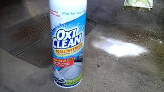 Oxi clean new total interior and carpet cleaner test review [upl. by Ailb155]