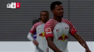 Gameplay  RB Leipzig  SC Freiburg  Bundesliga  20242025 [upl. by Atiekram]