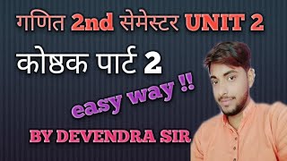 गणित  2nd सेमेस्टर  unit 2  सरलीकरण  by Devendra Sir [upl. by Attenaej]