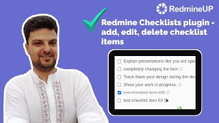 Redmine Checklists plugin  add edit delete checklist items [upl. by Leakcim]