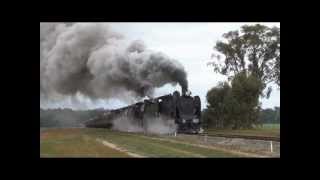 Black Smoke and Heavy Grades  VGR Steam on Show Part 1 of 2 Australian Trains [upl. by Ariuqahs15]