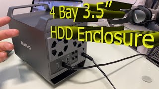 MAIWO 4 Bay 3 5 Hard Drive USB C Enclosure Unboxing and Review wisebuyreviews [upl. by Panta]