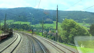 Führerstandsmitfahrt Bruck a d Mur  Villach Hbf  Cab Ride HD  ÖBB 1116 [upl. by Jemie]