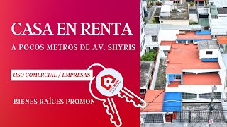 Casa en Renta para fines comerciales en el centro norte de Quito [upl. by Ielak]