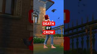 My sim got fatally attacked by a crow in the sims 4 thesims4 [upl. by Ibrab]