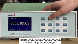 DX160 AC and DC Gaussmeter Teslameter [upl. by Hung]