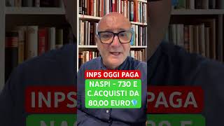 INPS PAGA 730  NASPI  C Acquisti da 8000 EURO youtube letstalk youtubeshorts [upl. by Suoinuj]