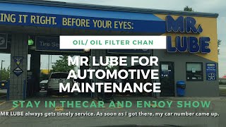 MR LUBE Engine oil and filter change without getting out of the car [upl. by Nonaihr652]