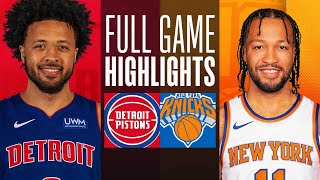 PISTONS at KNICKS  FULL GAME HIGHLIGHTS  February 26 2024 [upl. by Howey]