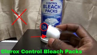 ✅ How To Use Clorox Control Bleach Packs Review [upl. by Dorian]