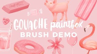 Gouache Paintbox  Bardot Brush  Awesome Brushes for Procreate [upl. by Belia]