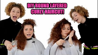 DIY TUTORIAL OF A PROFESSIONAL DRY CURLY HAIRCUT — hairstylist shows me how [upl. by Thar463]