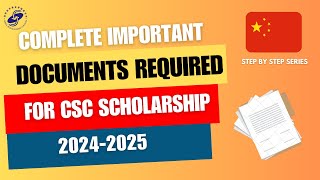 Complete Documents Required to Apply for CSC Scholarship  20242025  Mahzaib Khalid Official [upl. by Enelahs]