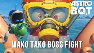 Astro Bot PS5  Wako Tako Boss Fight Tentacle System [upl. by Kcerb482]