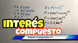 Interés COMPUESTO en Matemáticas Financieras paso a paso [upl. by Ailefo953]