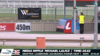 Ladbrokes Jacaranda Maiden Heat 1 Media Ripple [upl. by Ellehctim]