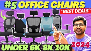 SALE🔥BEST OFFICE CHAIR 2024🔥BEST OFFICE CHAIR UNDER 10000🔥5 BEST OFFICE CHAIRS IN INDIA 2024 [upl. by Hahnke]