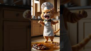 🍲 Cats Kitchen Nightmare cutecat aicat [upl. by Ayel293]