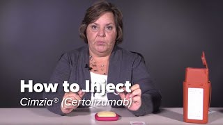 How to Inject Cimzia certolizumab pegol [upl. by Enetsirk]