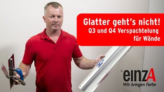 Verspachtelung für Wände Q3 Q4 Glatter gehts nicht [upl. by Ciri726]