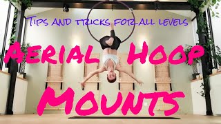 Easy AERIAL HOOP MOUNTS Tutorial 6 different Aerial Mounts for all levels [upl. by Zuckerman]