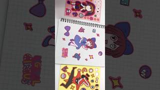 The amazing DIGITAL CIRCUS 🤡 Sticker Book ASMR Decorating Collection digitalcircus [upl. by Tami]