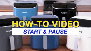 Start amp Pause  Nuwave Brio 8QT Plus Air Fryer [upl. by Yelyac]