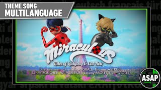 Miraculous Ladybug Theme Song Seasons 13  Multilanguage 2022 UPGRADE [upl. by Eladnek]