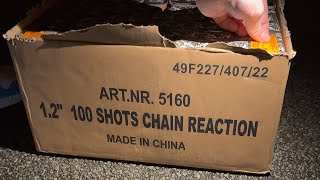 12 inch Chain Reaction 100 shots  Magnum Vuurwerk [upl. by Paschasia]