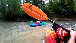 Paddling Red River Gorge Copperas Creek to Hwy 77 Bridge [upl. by Neehs]