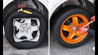 Amazing Wheel Restoration Process 🚙 [upl. by Reve188]