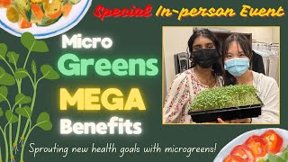 🔴Live InPerson Event  What Are Microgreens amp How to Grow Them At Home  Dr Curnew MD 🥗 [upl. by Virendra]