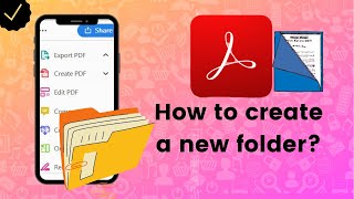 How to create a new folder on Adobe Acrobat Reader [upl. by Aneg769]