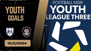 YOUTH GOALS V GLADESVILLE RYDE MAGIC  1632024 [upl. by Yeaton]