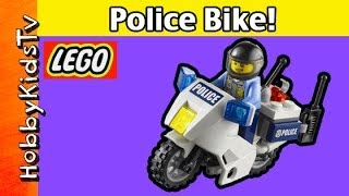 LEGO City Police High Speed Chase Bike Build 60007 HobbyKidsTV [upl. by Dasi]