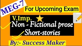 MEG7 impnon Fictional prose and Autobiography by success maker [upl. by Ahtanaram]