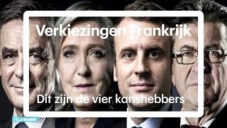 Verkiezingen Frankrijk tussen deze vier kandidaten gaat het [upl. by Elleinnod]