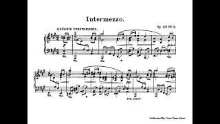 Brahms Intermezzo in A major Op118 No2  ARSM Piano repertoire  ATCL  Piano Sheet Music [upl. by Ylla]