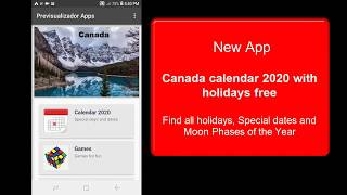 Canada calendar 2020 with holidays free [upl. by Ad]