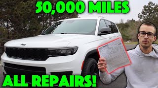 50k Miles New Jeep Grand Cherokee WL Maintenance Records [upl. by Gnolb]