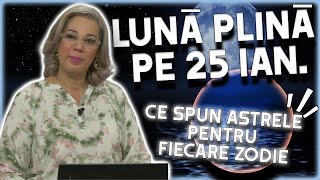 Lună Plină pe 25 ianuarie 2024 Camelia Pătrășcanu dă avertismentele pentru trei zodii [upl. by Alliuqat534]