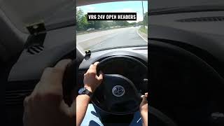 Volkswagen Golf 4 VR6 Open Headers Sound [upl. by Fredi99]