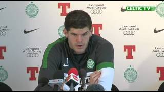 Fraser Forster prematch comments v Ross County 18082012 [upl. by Behah721]