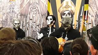 The band Ghost Grammy 2016  Best metal performance performs at Zia Records Phoenix Arizona [upl. by Yenmor462]